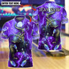 BlueJose Bowling And Pins Thunder Norse Mythology Customized Name, Team Name 3D Shirt (4 Colors)