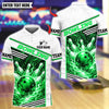 BlueJose Bowling And Pins Flaming Bowling Tournament Design Customized Name, Team Name 3D Shirt (4 Colors)