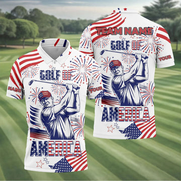 BlueJose Golf Of America Golf Customized Name, Team Name Shirt