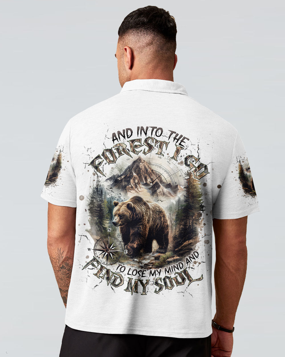 AND INTO THE FOREST I GO BEAR ALL OVER PRINT  - TLNT1803251
