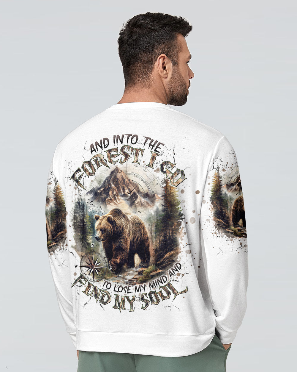AND INTO THE FOREST I GO BEAR ALL OVER PRINT  - TLNT1803251