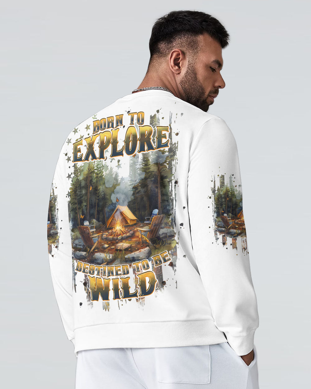 BORN TO EXPLORE DESTINED TO BE WILD ALL OVER PRINT - TLPQ1709244