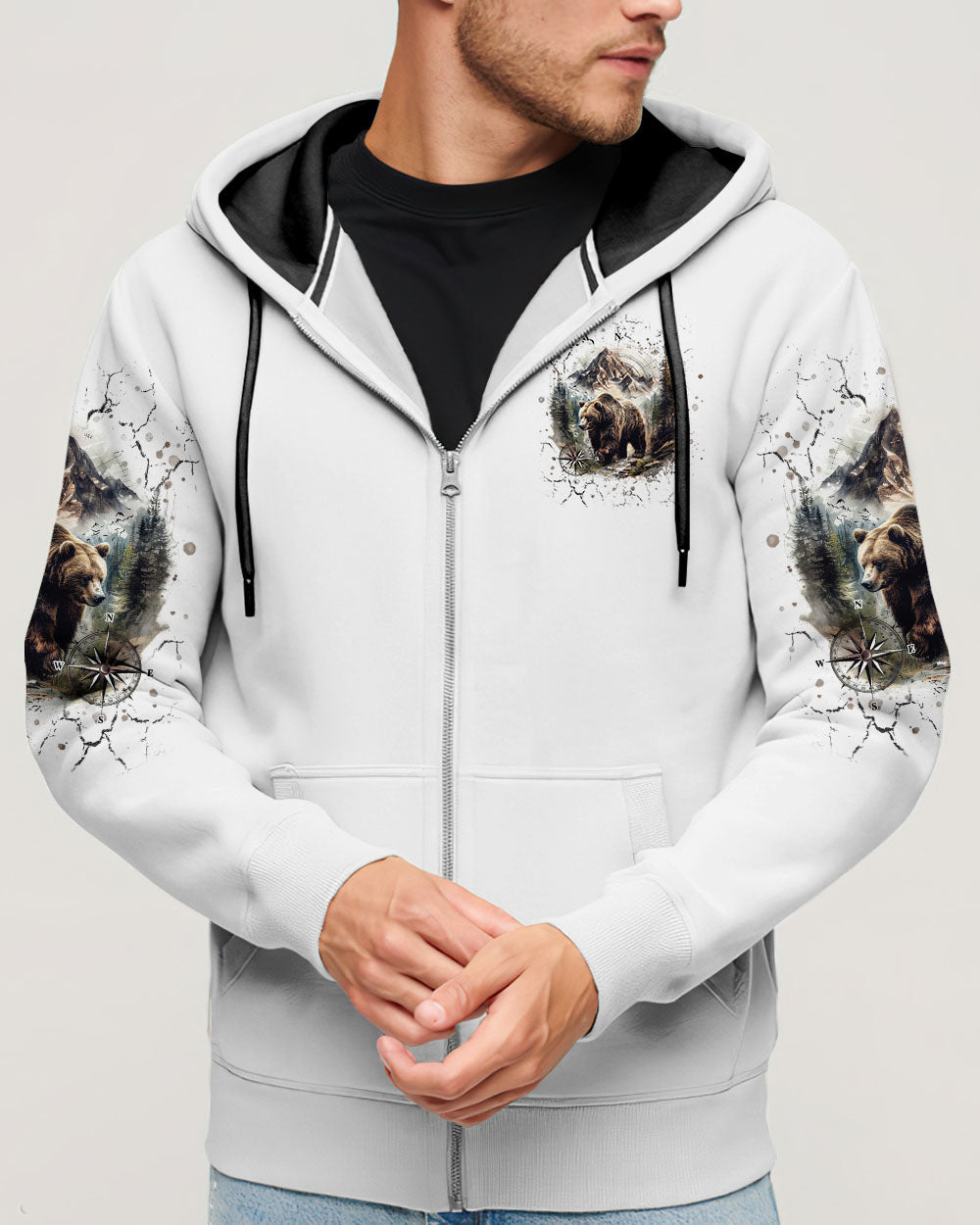 AND INTO THE FOREST I GO BEAR ALL OVER PRINT  - TLNT1803251