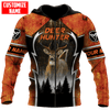 BlueJose Personalized Deer Hunting Hunter Orange Camo 3D Shirts