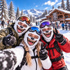 BlueJose Bestie Squad Winter Funny Face Balaclava Face Mask