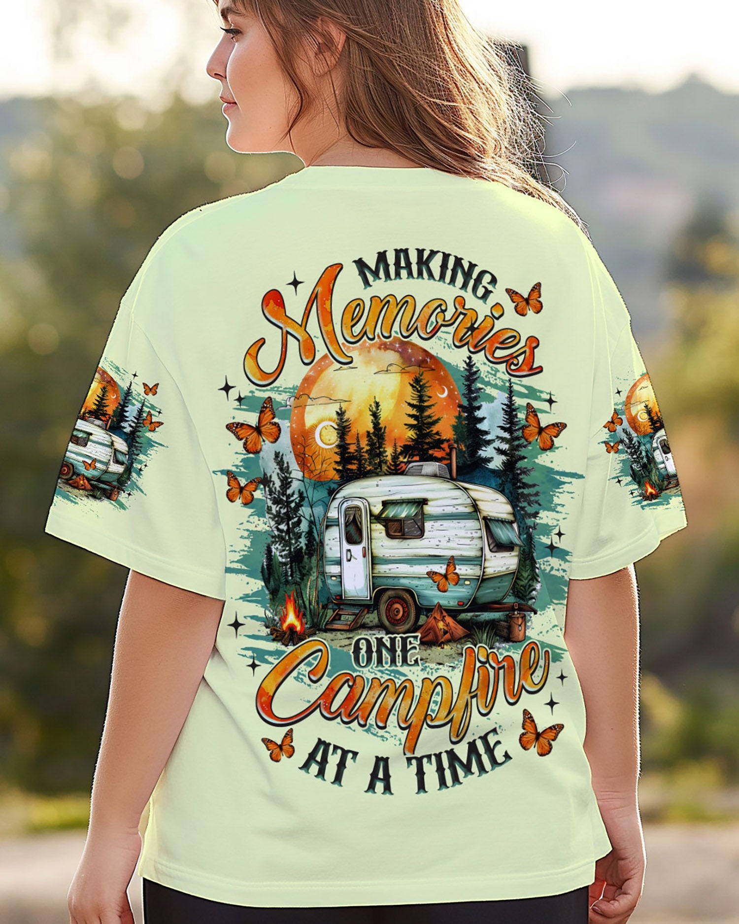 MAKING MEMORIES ONE CAMPFIRE AT A TIME ALL OVER PRINT - TLNZ2008251