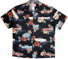 Bluejose Hibiscus Vintage Automobile Men's Hawaiian Shirt