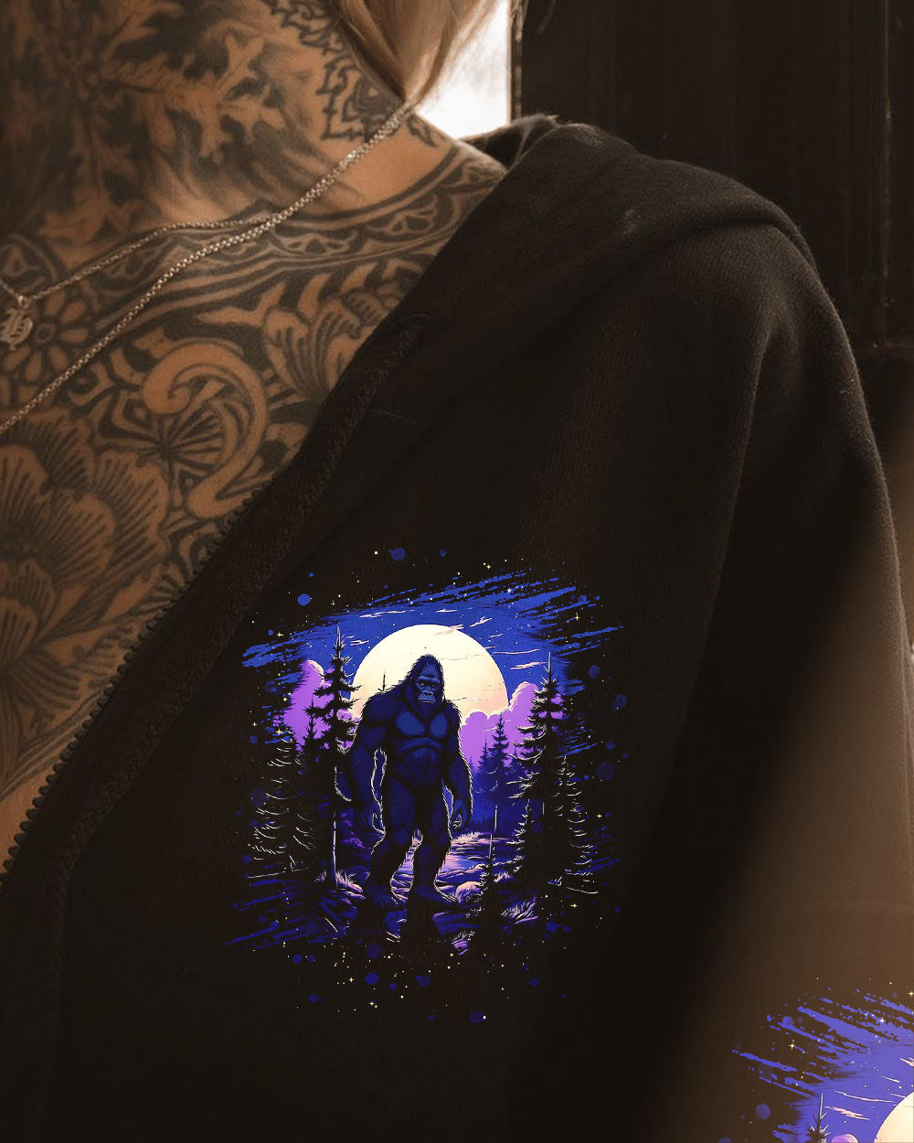 HELLO DARKNESS MY OLD FRIEND BIGFOOT ALL OVER PRINT - TLNT1411251