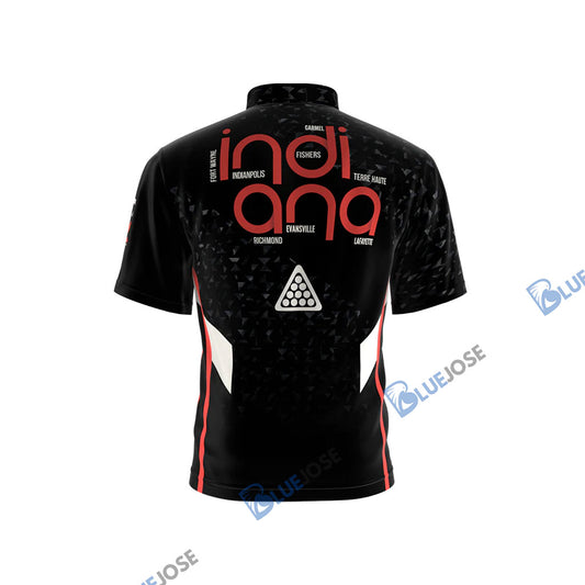 BlueJose Indiana Billiards Personalized Name Shirt