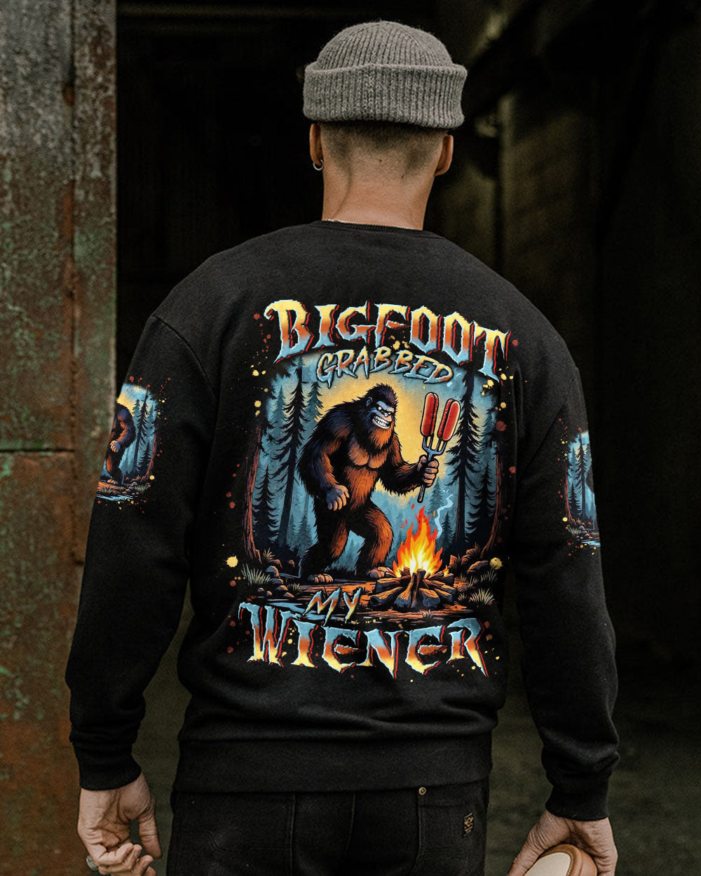 BIGFOOT GRABBED MY WIENER ALL OVER PRINT - YHLN2608253