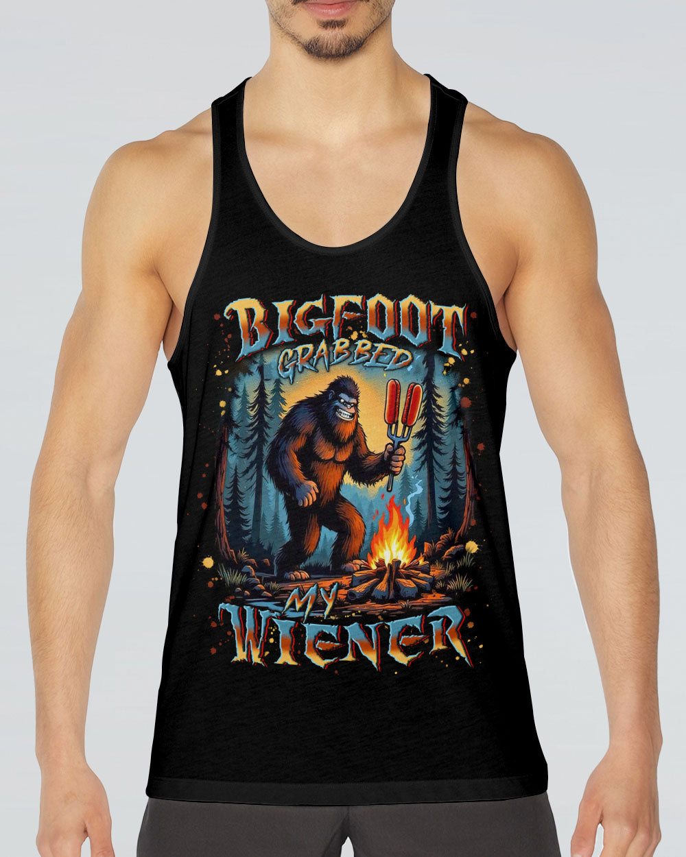 BIGFOOT GRABBED MY WIENER ALL OVER PRINT - YHLN2608253