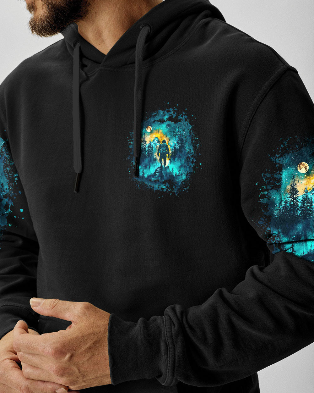 NOT ALL WHO WANDER ARE LOST BIGFOOT COMPASS ALL OVER PRINT  - TLTW0210242