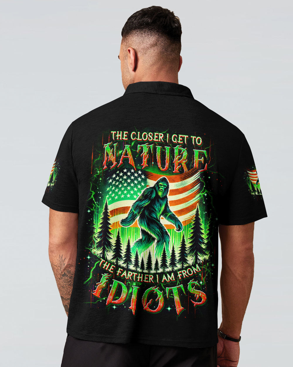 THE CLOSER I GET TO NATURE BIGFOOT  ALL OVER PRINT  - TLDU1211243
