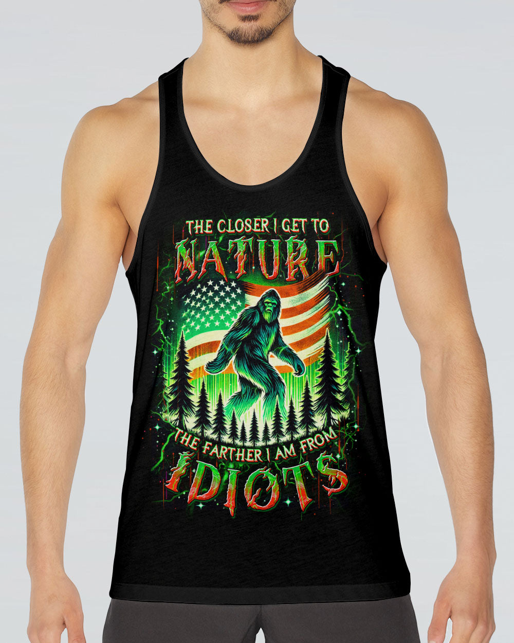 THE CLOSER I GET TO NATURE BIGFOOT  ALL OVER PRINT  - TLDU1211243