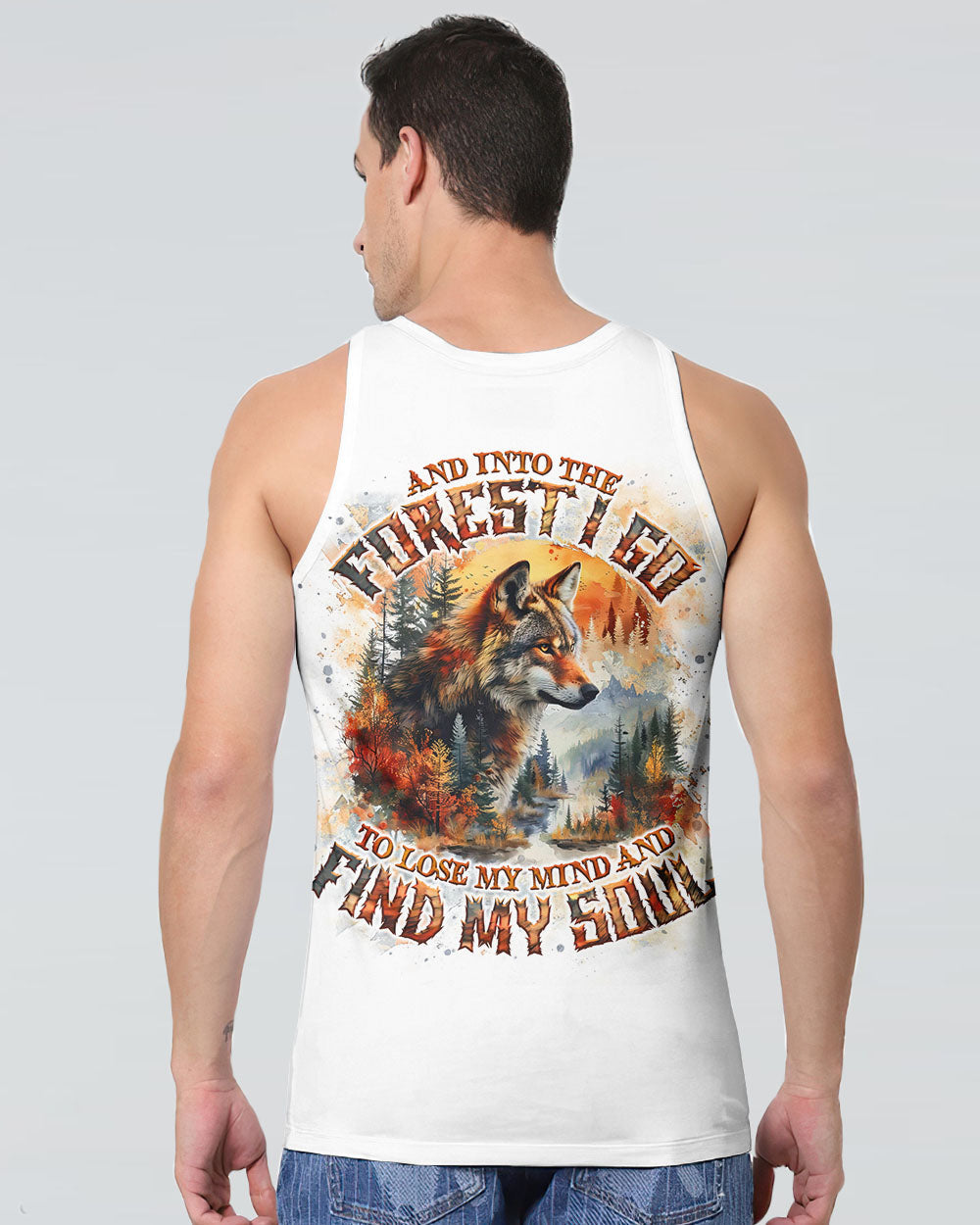 AND INTO THE FOREST I GO WOLF ALL OVER PRINT - TLNO0303252
