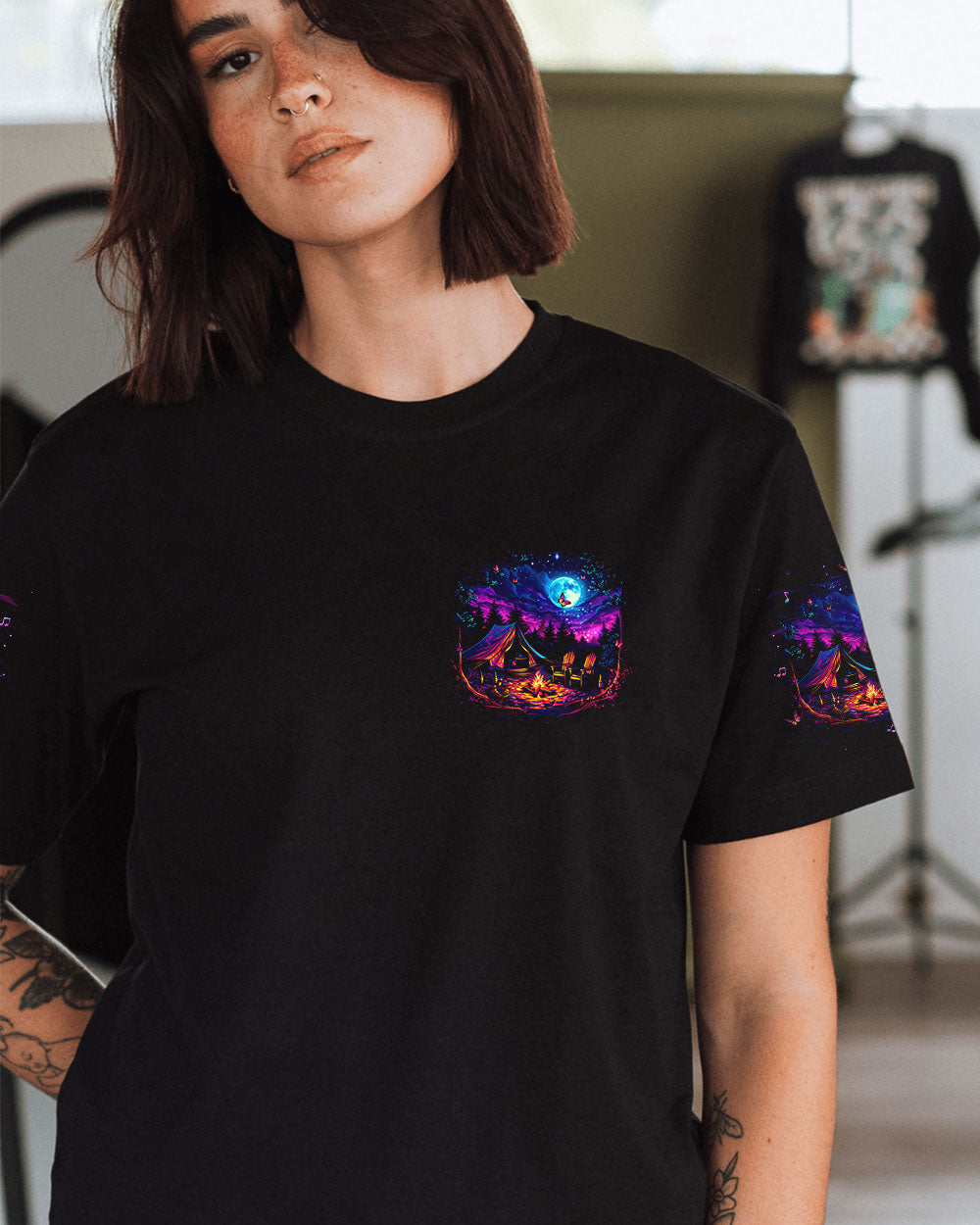 NO CITY LIGHTS JUST CAMPFIRE NIGHTS ALL OVER PRINT - TLNO0710242