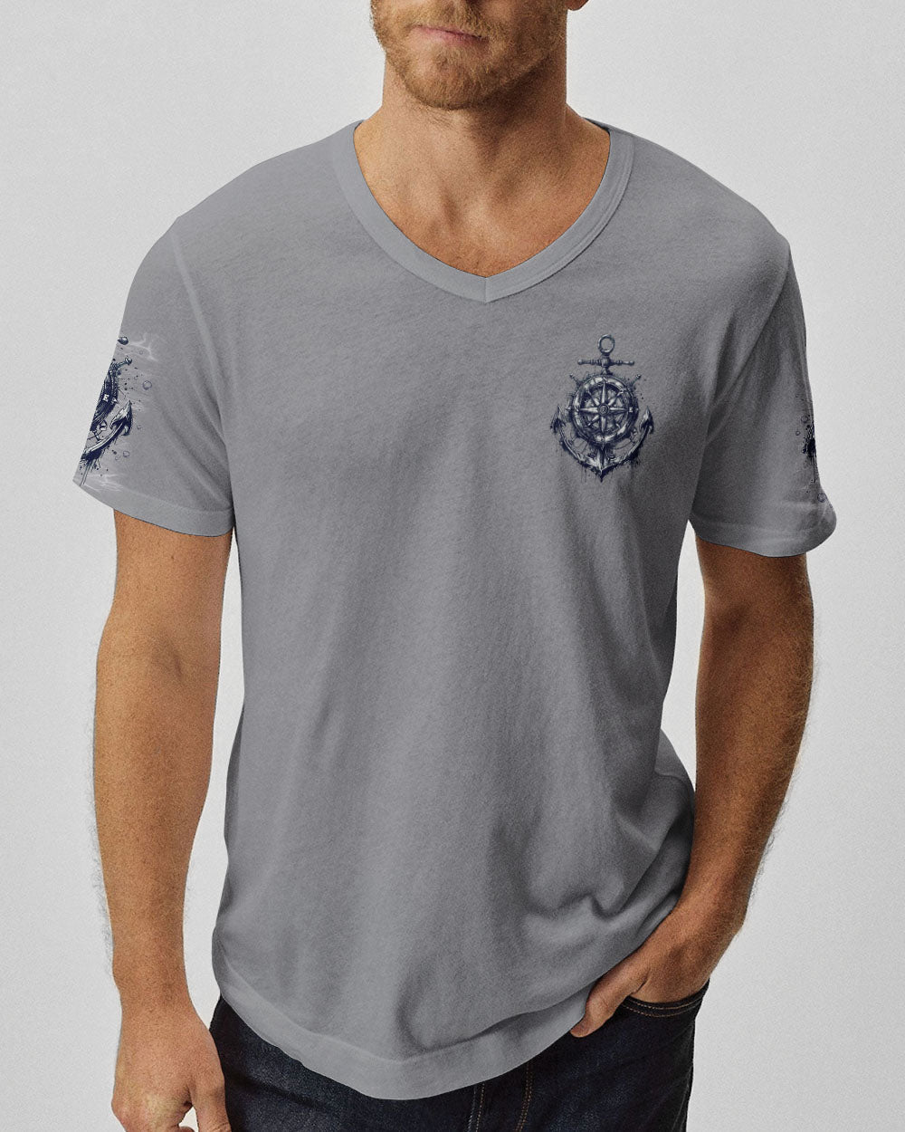 NOT ALL WHO WANDER ARE LOST COMPASS ANCHOR ALL OVER PRINT - TLNO0803251