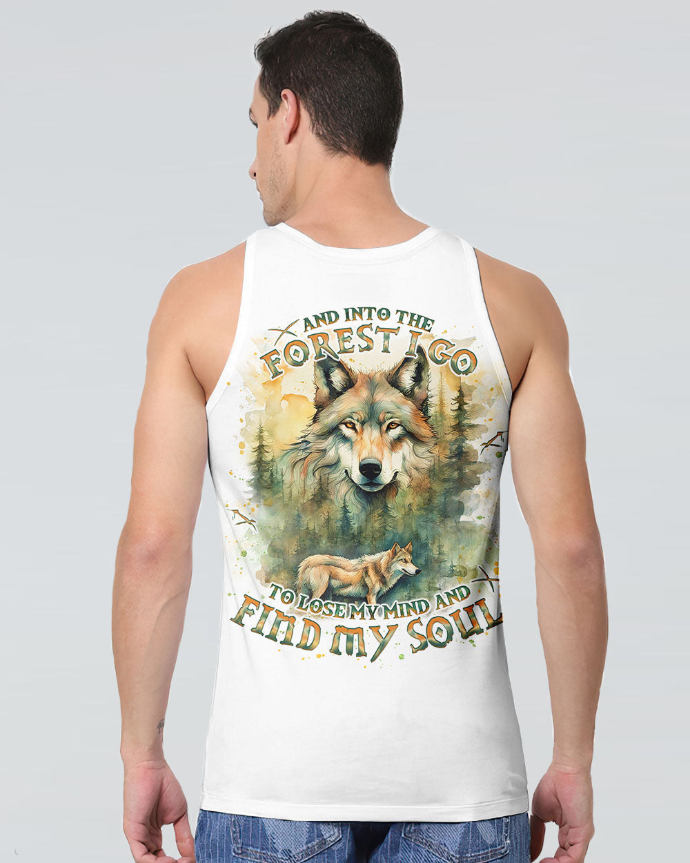 AND INTO THE FOREST I GO WOLF ALL OVER PRINT - TLNO1202251