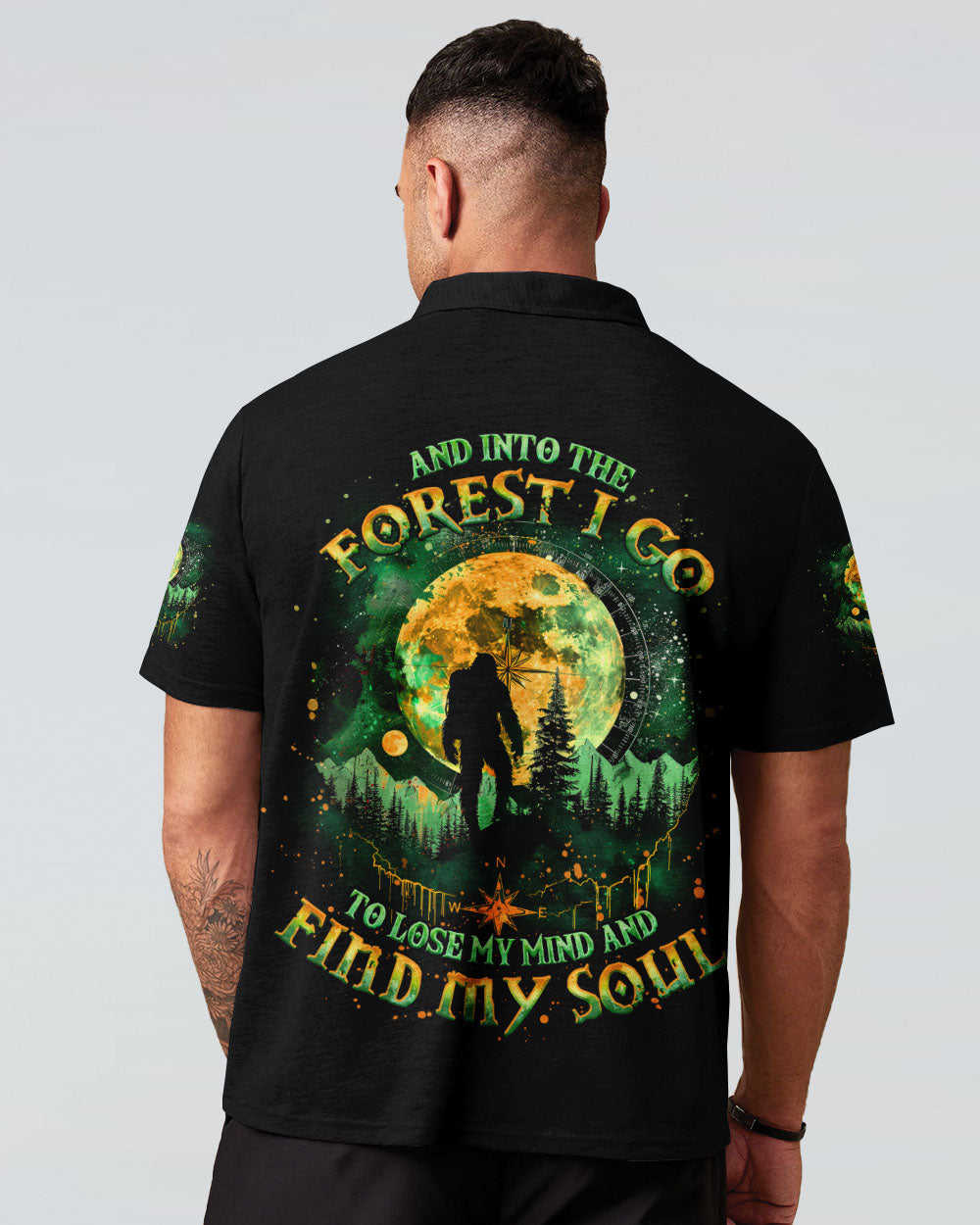 AND INTO THE FOREST I GO BIGFOOT ALL OVER PRINT - TLNO1212243