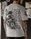 SMELL THE SEA FEEL THE BREEZE COMPASS WAVES ALL OVER PRINT - TLNO1303252