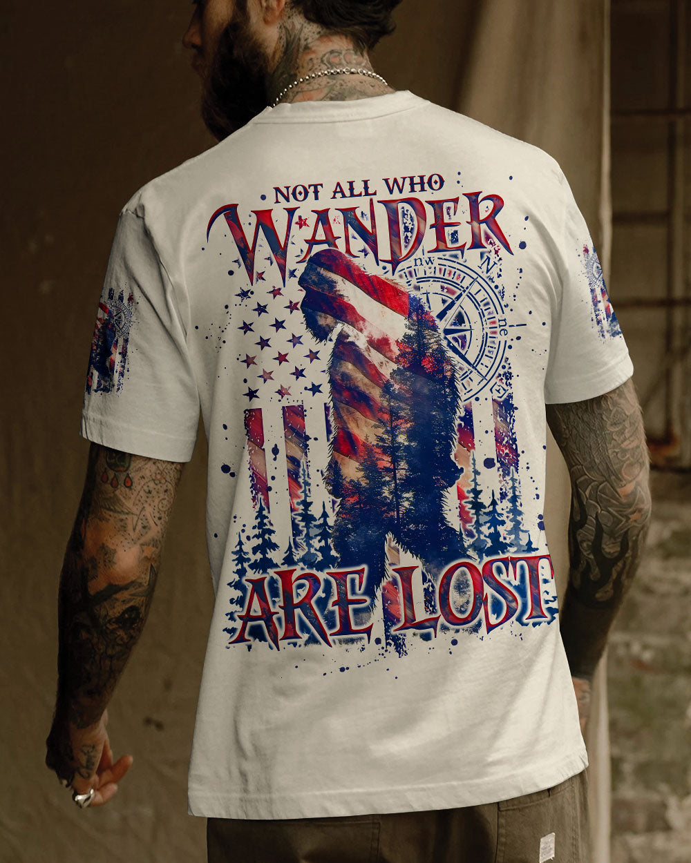 NOT ALL WHO WANDER ARE LOST BIGFOOT  ALL OVER PRINT - TLNO1311243
