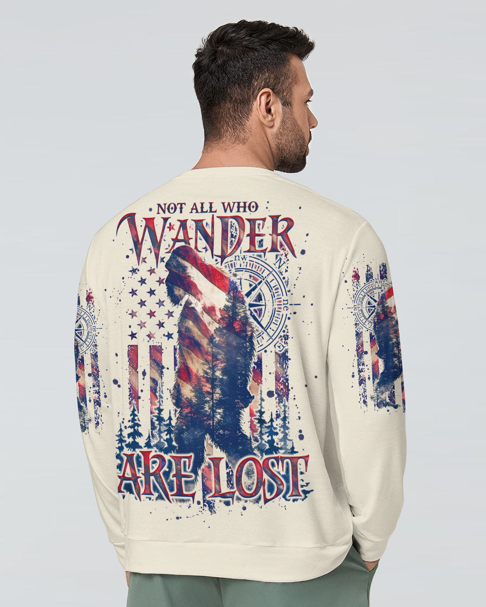 NOT ALL WHO WANDER ARE LOST BIGFOOT  ALL OVER PRINT - TLNO1311243