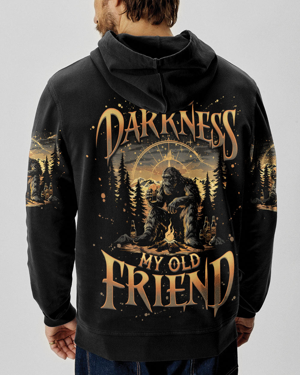 HELLO DARKNESS MY OLD FRIEND BIGFOOT ALL OVER PRINT - TLNO1510251