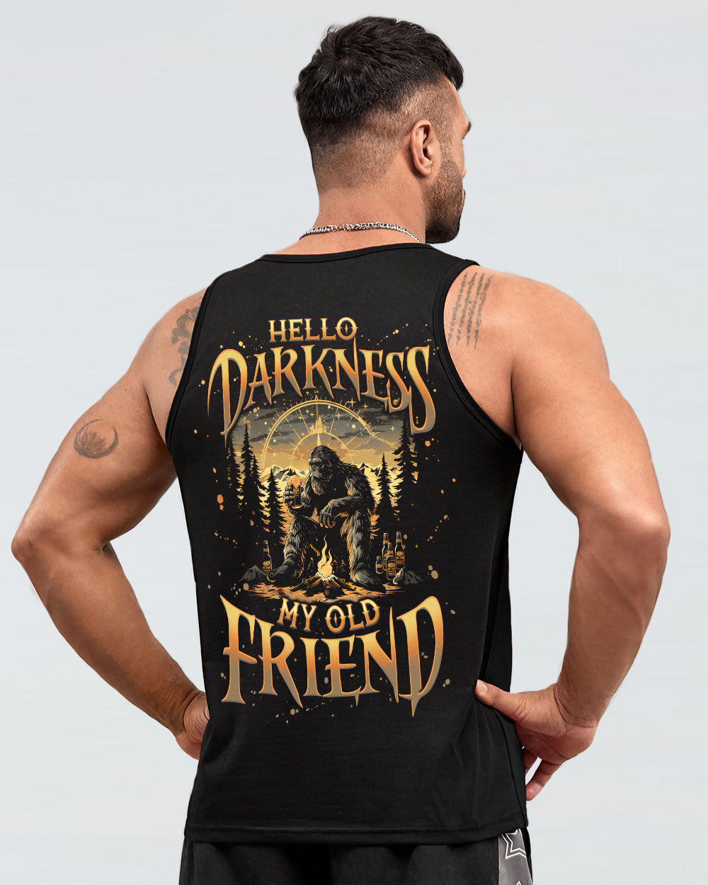 HELLO DARKNESS MY OLD FRIEND BIGFOOT ALL OVER PRINT - TLNO1510251