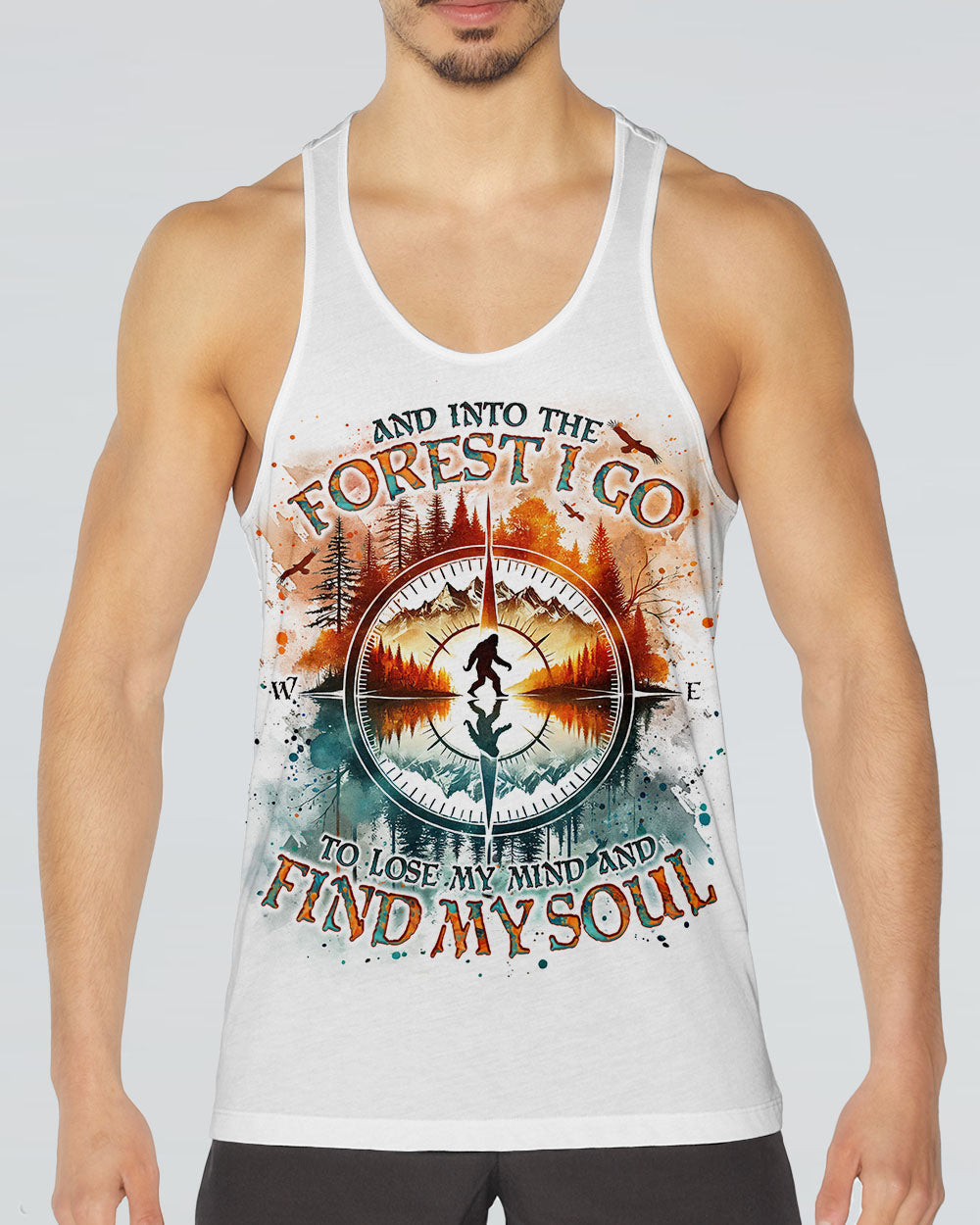 AND INTO THE FOREST I GO BIGFOOT ALL OVER PRINT - TLNO1701251