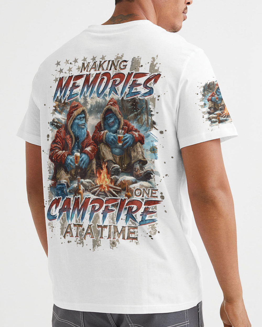 MAKING MEMORIES ONE CAMPFIRE AT A TIME BIGFOOT  ALL OVER PRINT - TLNO1812243