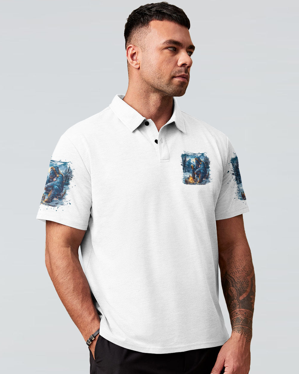 THE CLOSER I GET TO NATURE BIGFOOT ALL OVER PRINT - TLNO2210241