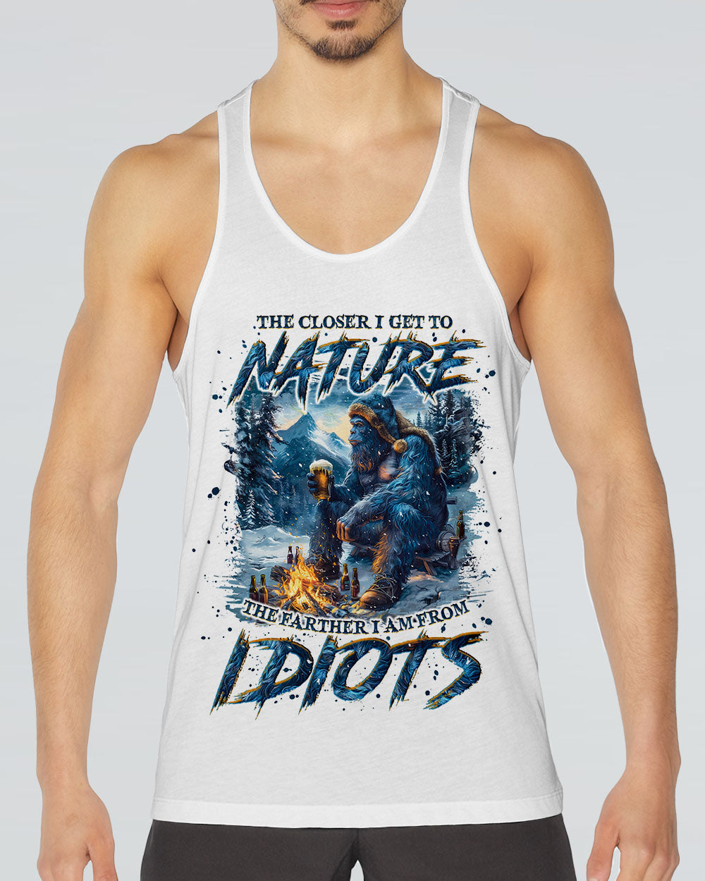 THE CLOSER I GET TO NATURE BIGFOOT ALL OVER PRINT - TLNO2210241