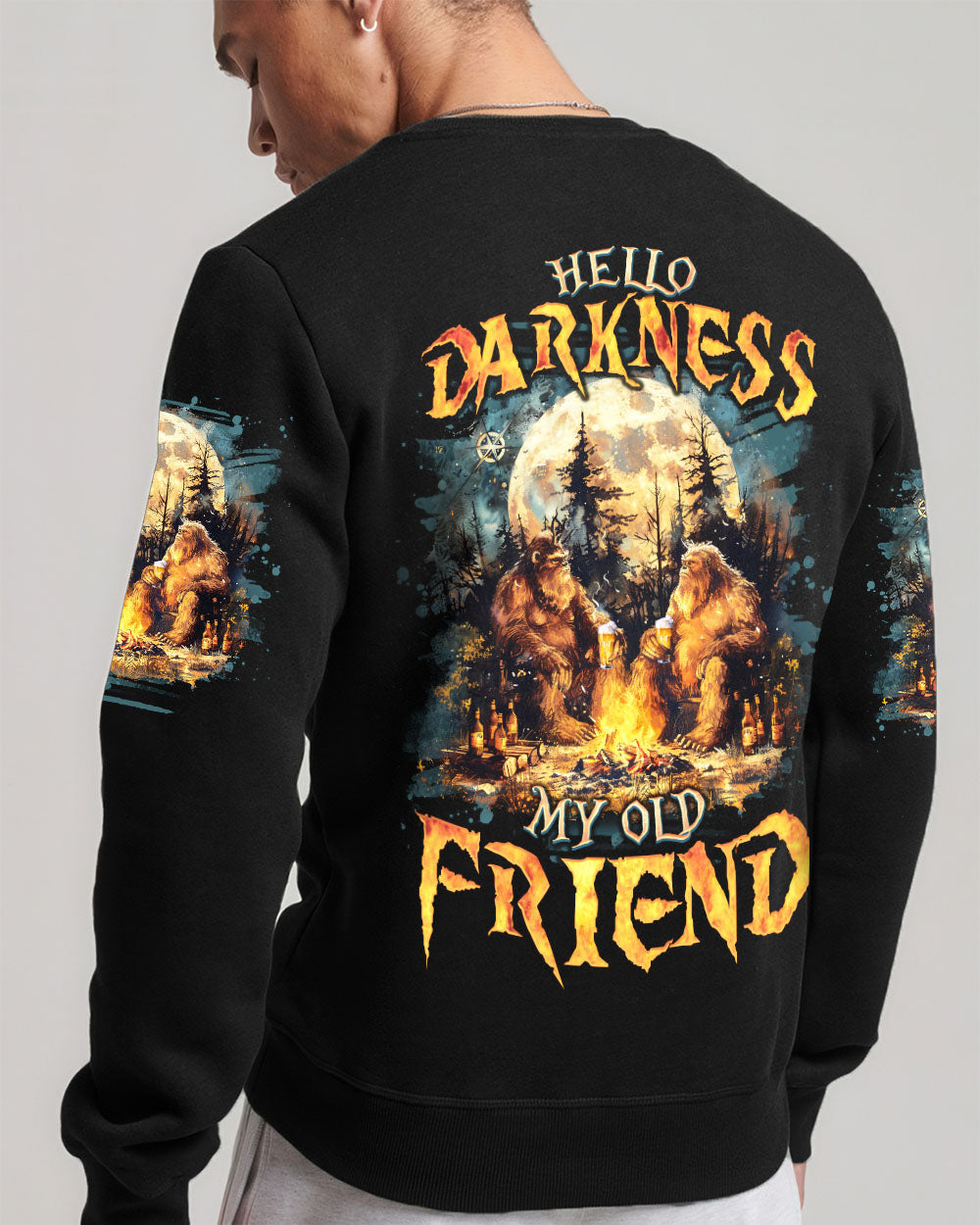 HELLO DARKNESS MY OLD FRIEND BIGFOOT ALL OVER PRINT - TLNO2410251