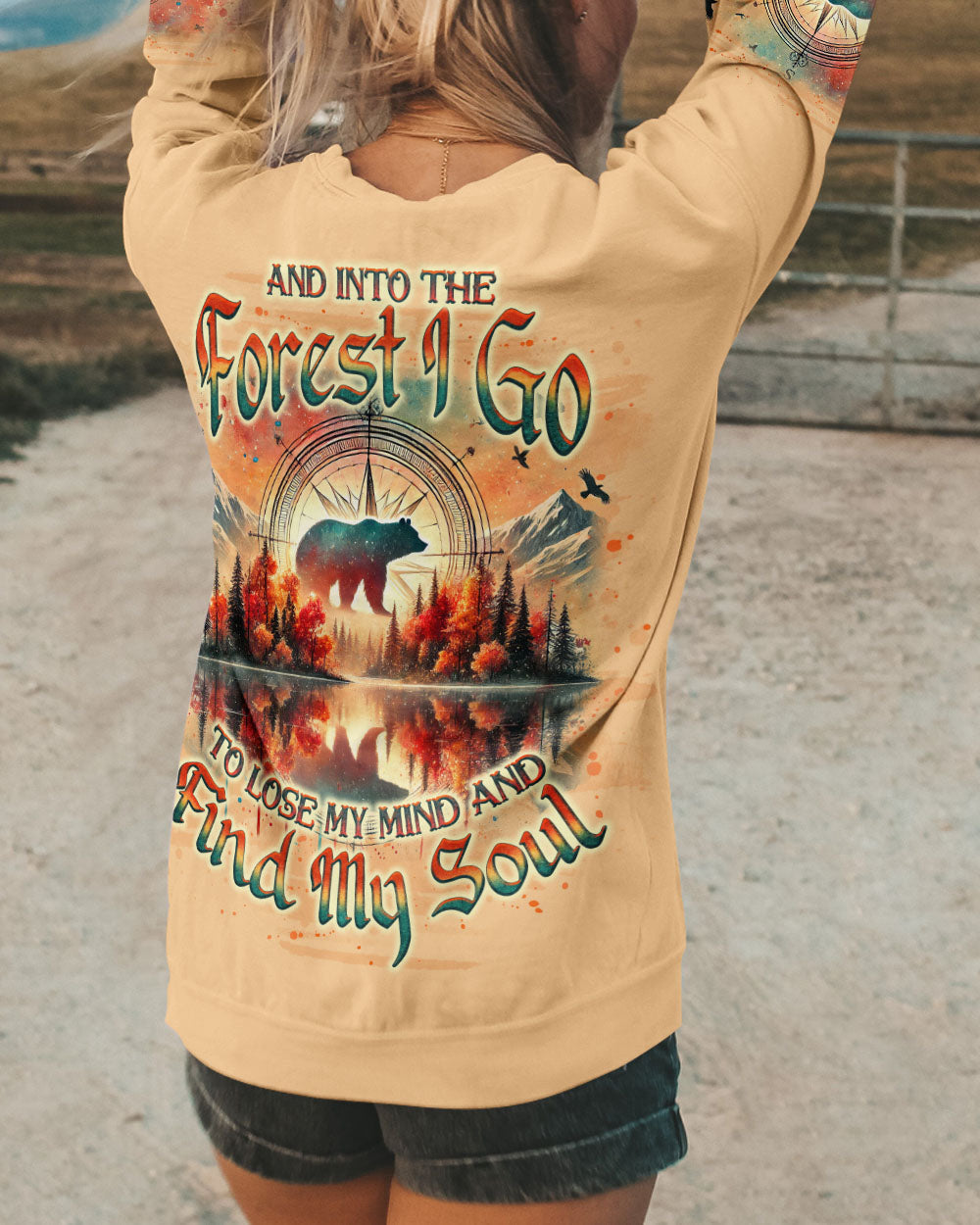 AND INTO THE FOREST I GO BEAR ALL OVER PRINT - TLNO2612244