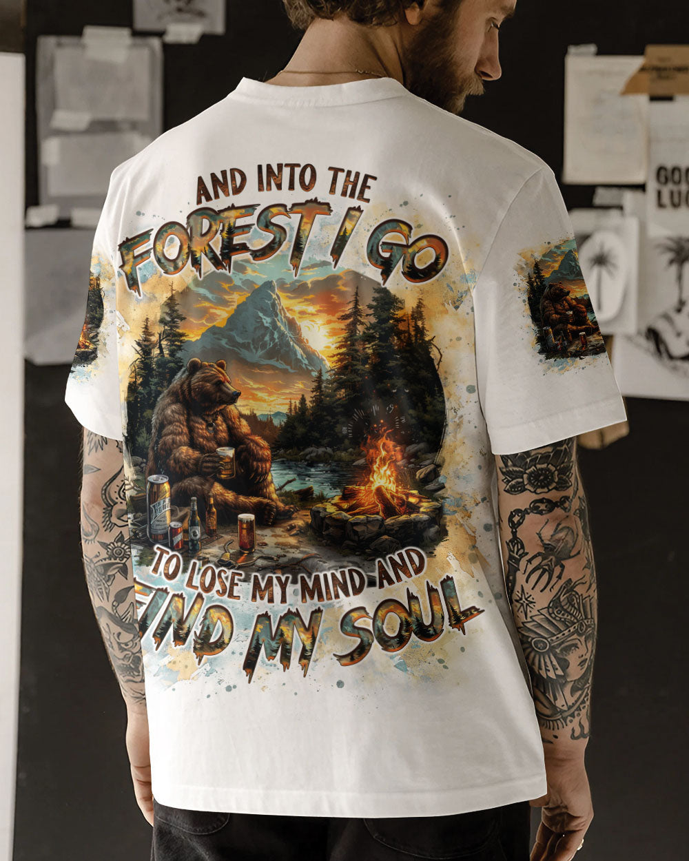 AND INTO THE FOREST I GO BEAR ALL OVER PRINT - TLNO2905254