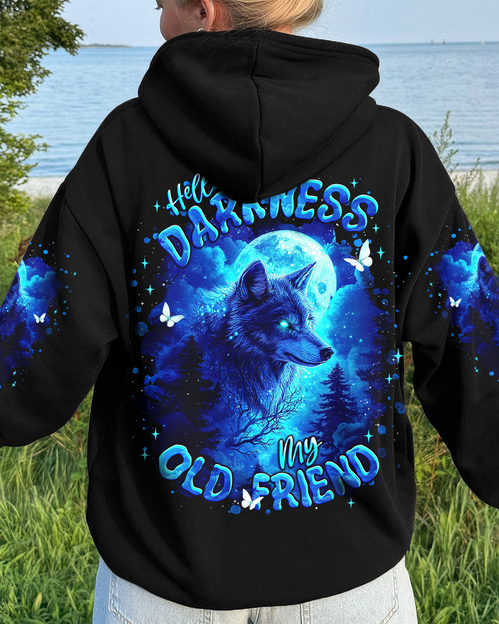 HELLO DARKNESS MY OLD FRIEND WOLF ALL OVER PRINT - TLNT0212253