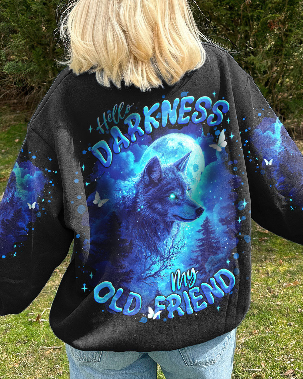 HELLO DARKNESS MY OLD FRIEND WOLF ALL OVER PRINT - TLNT0212253