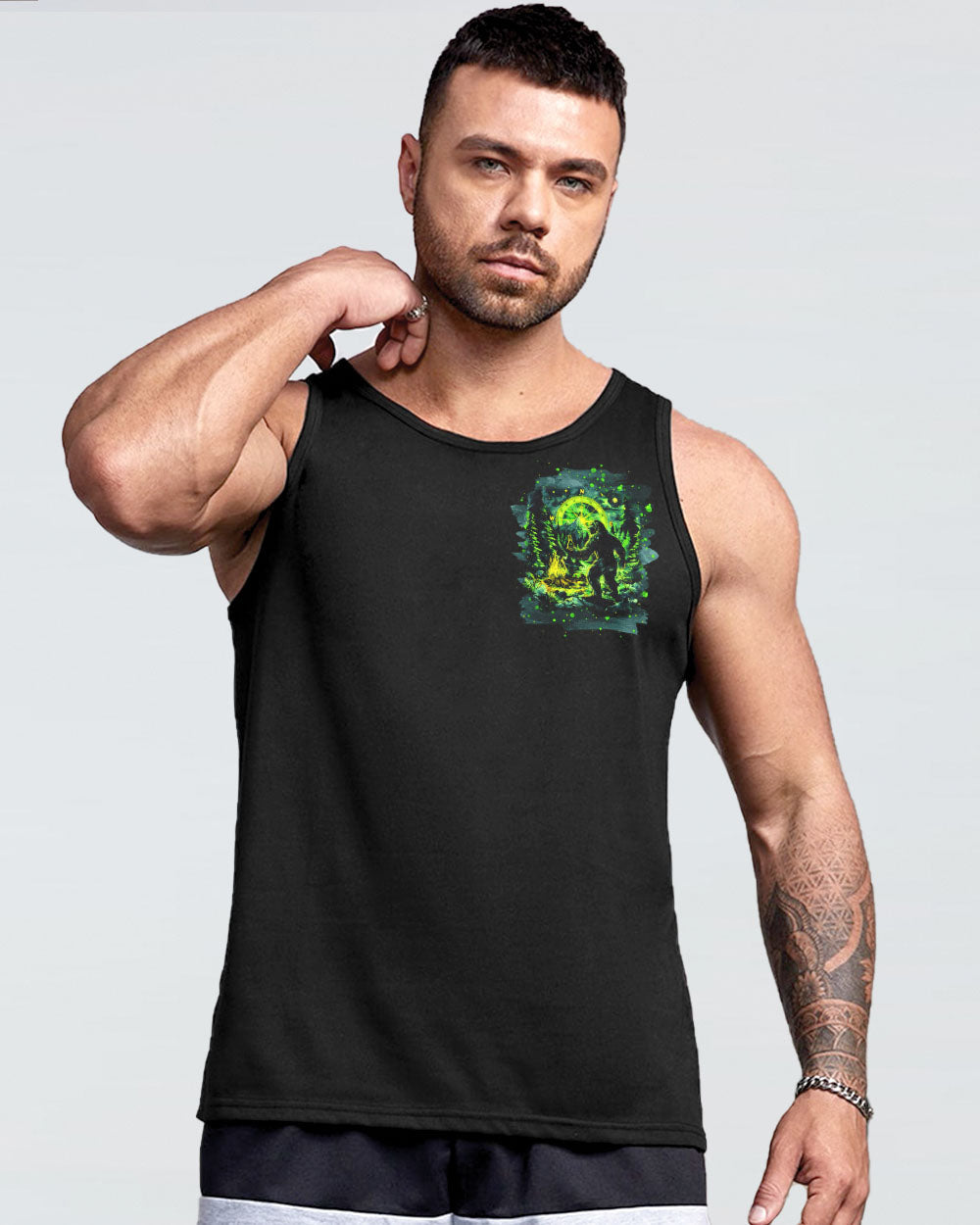 I PARTY WITH SASQUATCH BIGFOOT ALL OVER PRINT - TLNT0303251