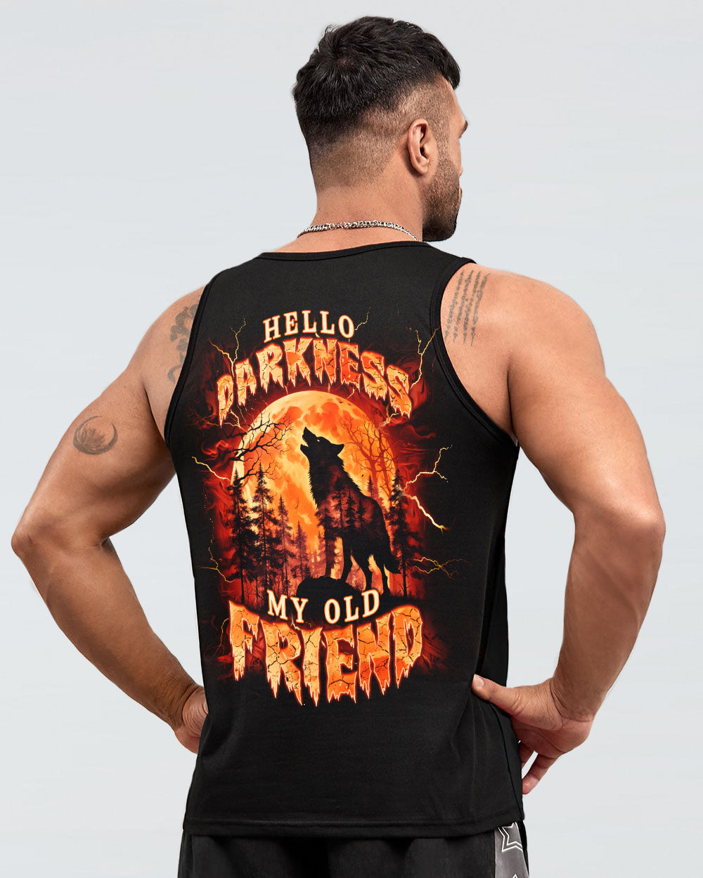 HELLO DARKNESS MY OLD FRIEND WOLF ALL OVER PRINT - TLNT0311253