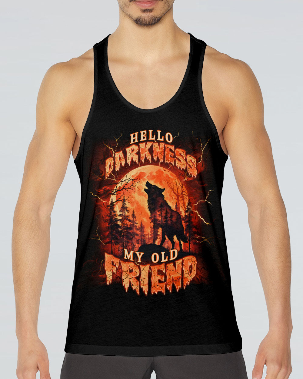 HELLO DARKNESS MY OLD FRIEND WOLF ALL OVER PRINT - TLNT0311253