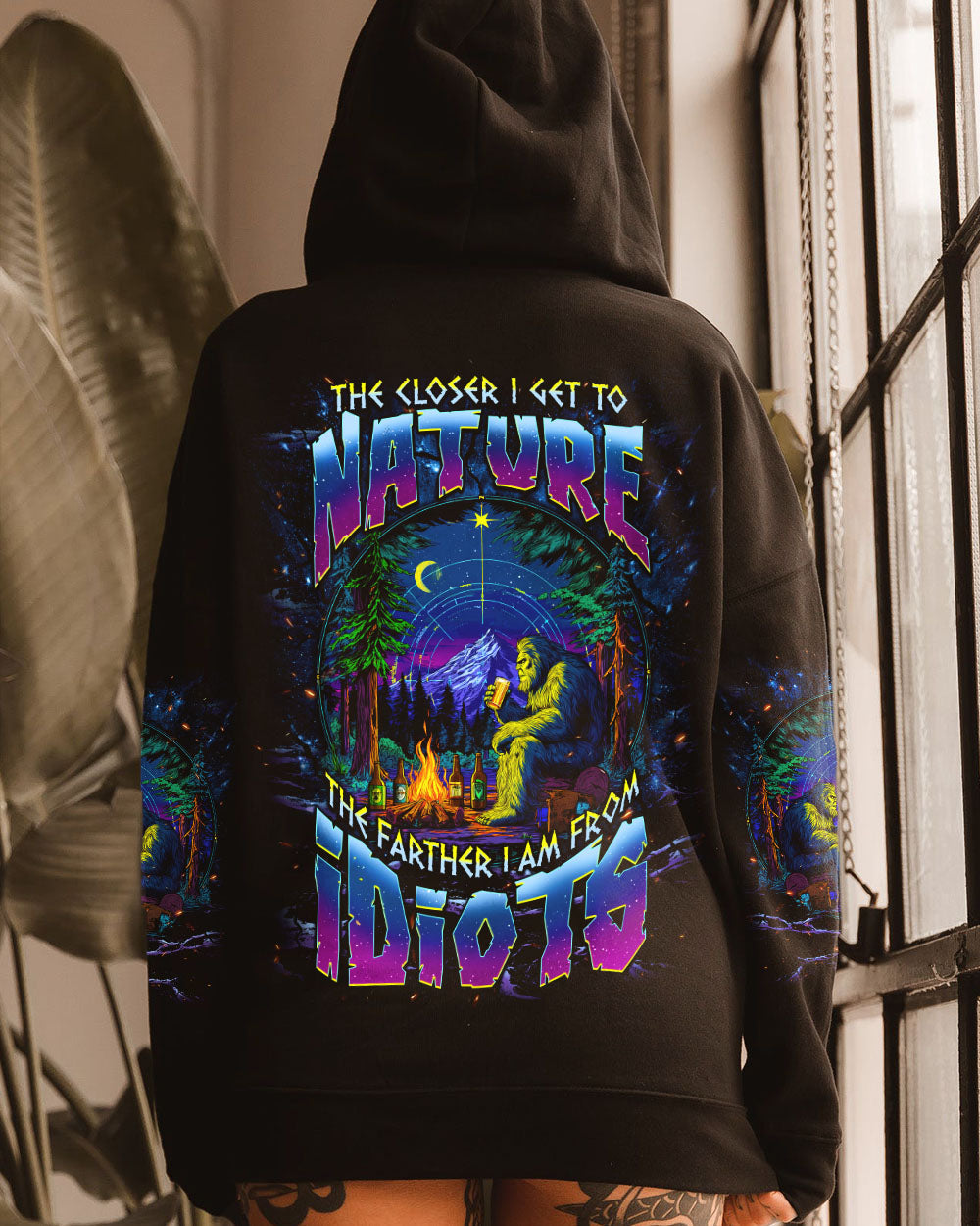 THE CLOSER I GET TO NATURE BIGFOOT ALL OVER PRINT - TLNT0409251