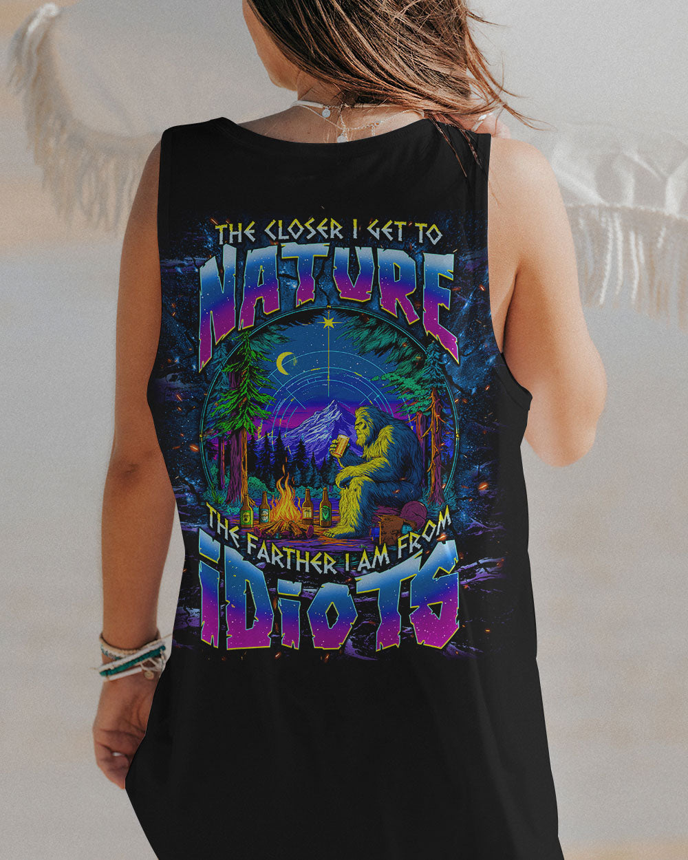 THE CLOSER I GET TO NATURE BIGFOOT ALL OVER PRINT - TLNT0409251