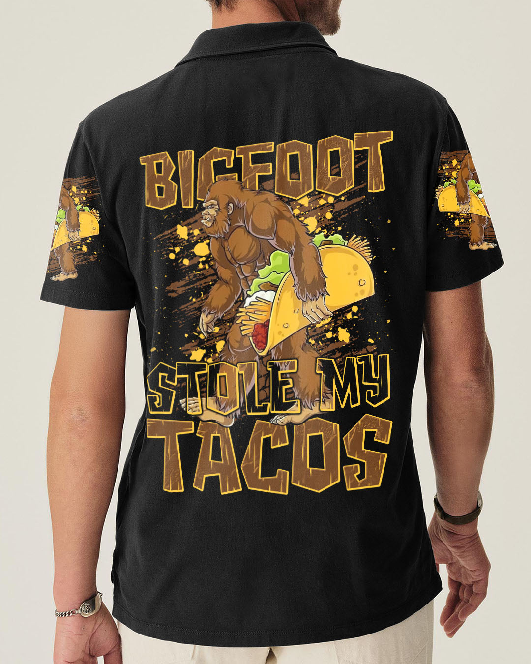BIGFOOT STOLE MY TACOS BIGFOOT ALL OVER PRINT - TLNT0409253
