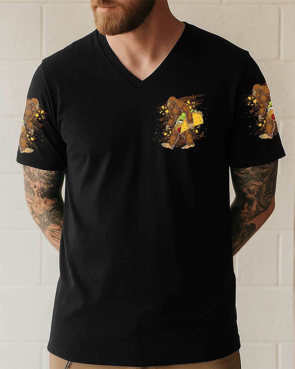 BIGFOOT STOLE MY TACOS BIGFOOT ALL OVER PRINT - TLNT0409253