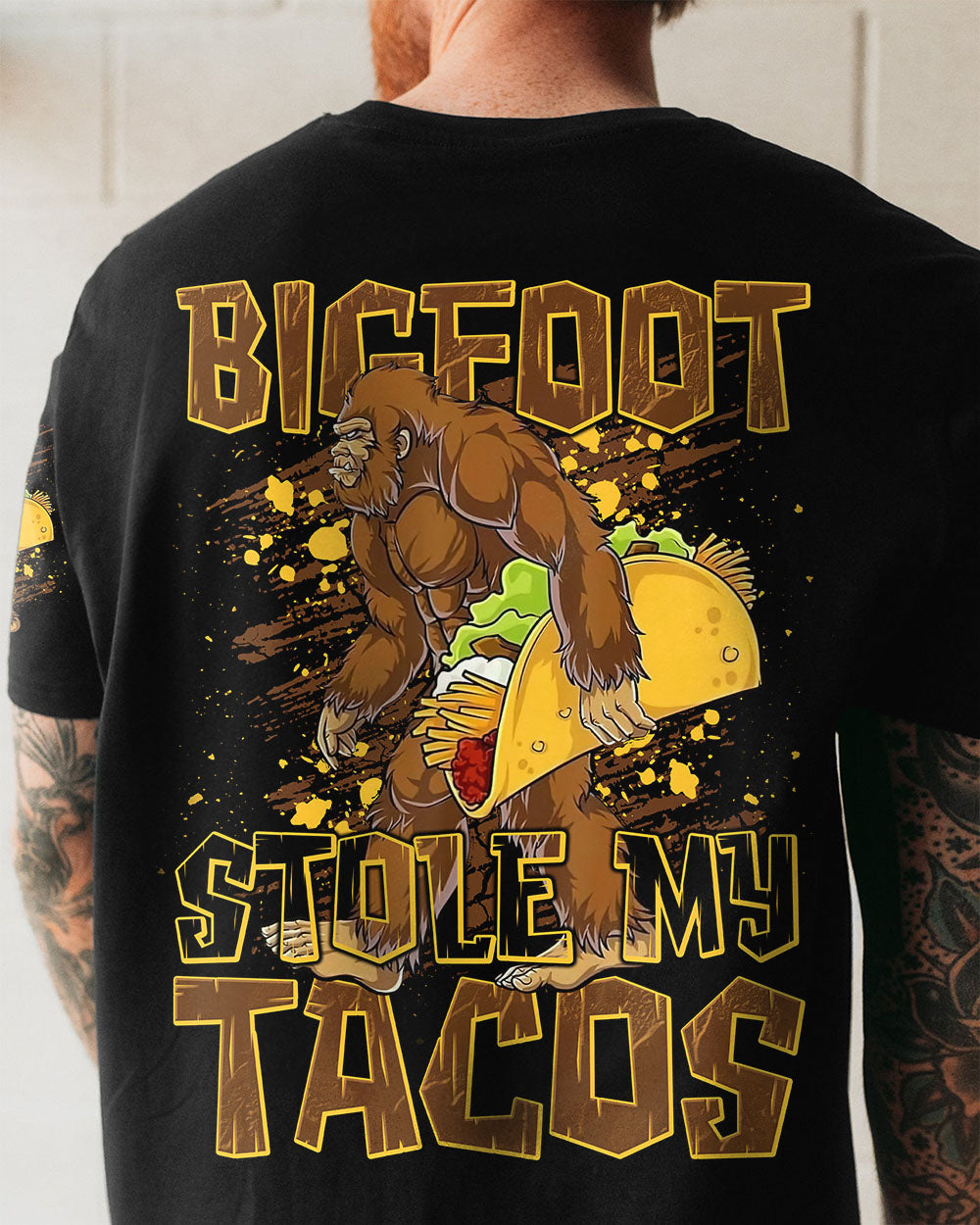 BIGFOOT STOLE MY TACOS BIGFOOT ALL OVER PRINT - TLNT0409253