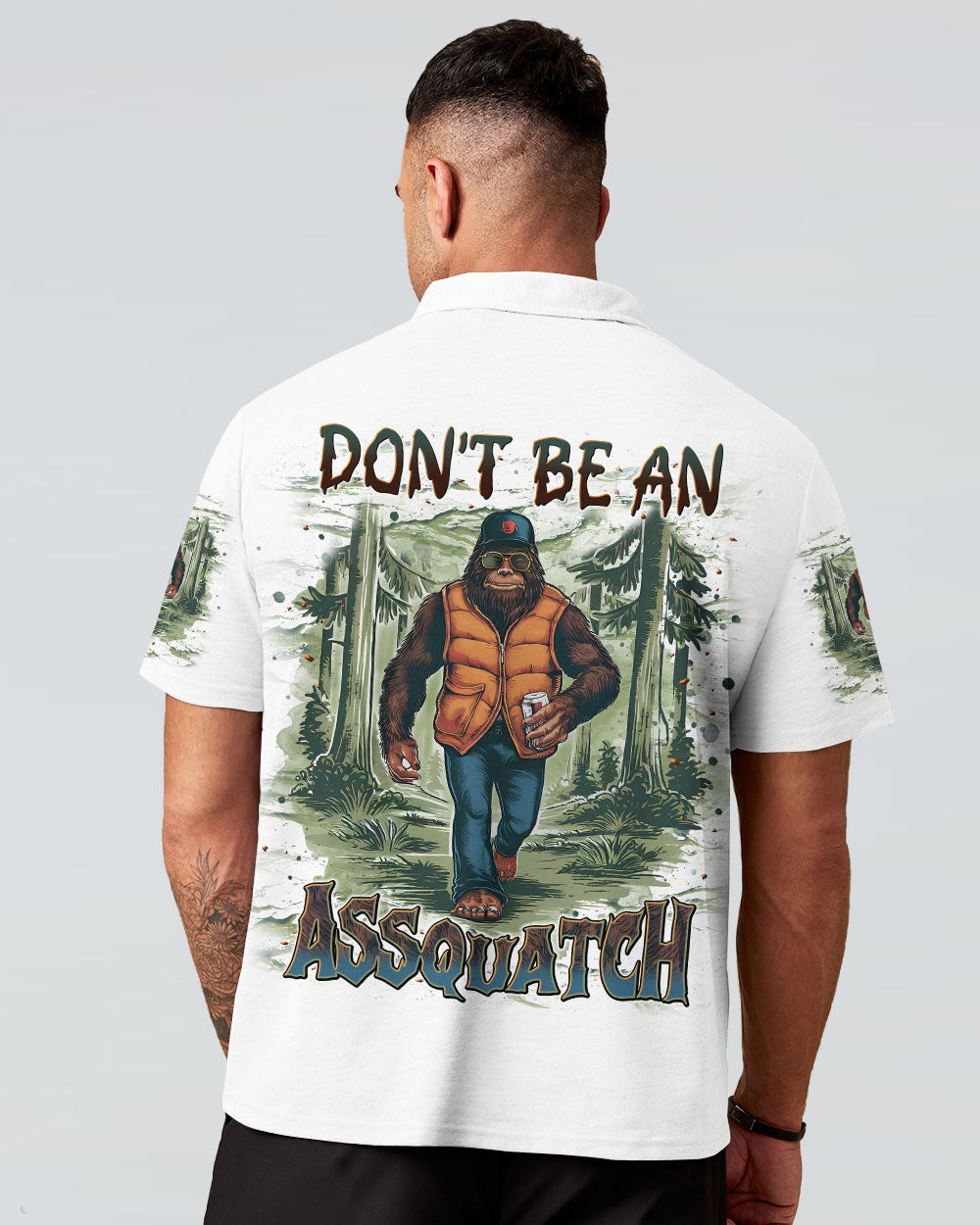 DON'T BE AN A BIGFOOT ALL OVER PRINT - TLNT0411241