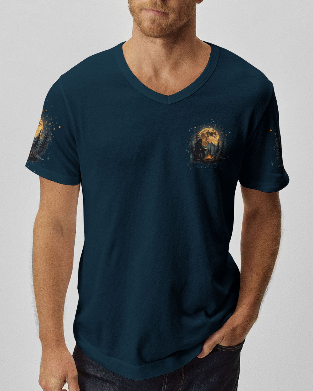 NOT ALL WHO WANDER ARE LOST BIGFOOT COMPASS ALL OVER PRINT  - TLNT0412241