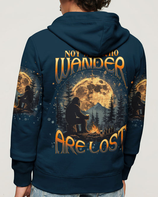 NOT ALL WHO WANDER ARE LOST BIGFOOT COMPASS ALL OVER PRINT  - TLNT0412241
