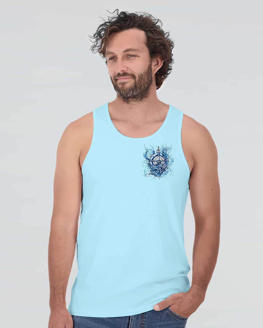SALTWATER HEALS EVERYTHING COMPASS WAVES OCEAN ALL OVER PRINT - TLNT0503252