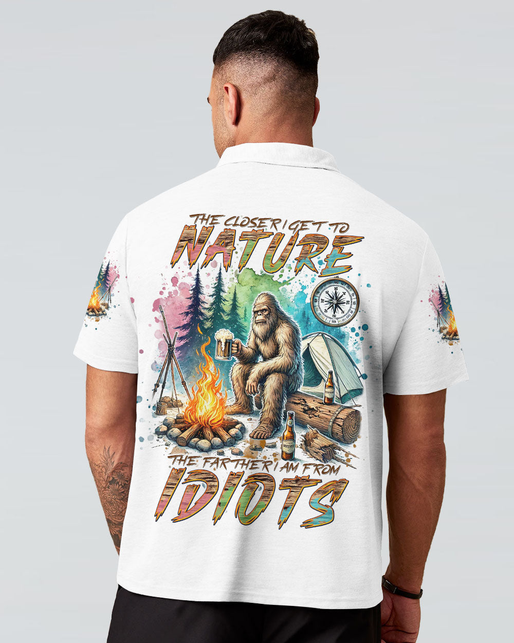 THE CLOSER I GET TO NATURE BIGFOOT ALL OVER PRINT - TLNT0508241